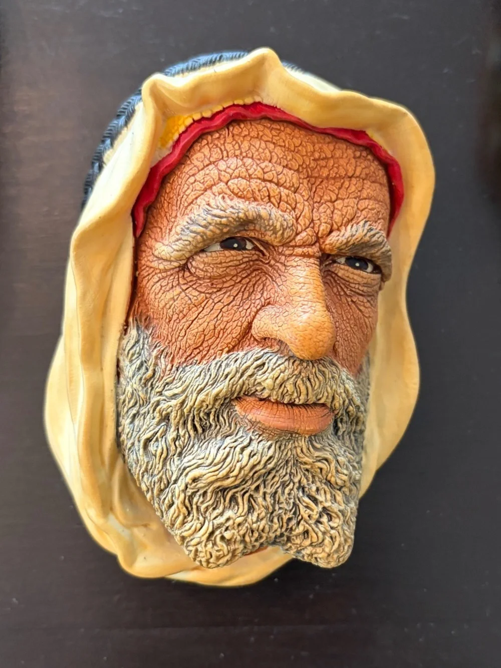 Vintage Bossons Chalkware Syrian Head 1968 England